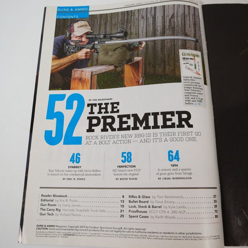 Guns & Ammo Magazine Assorted Lot Of 8 Issues from 2019-20 - Picture 11 of 16